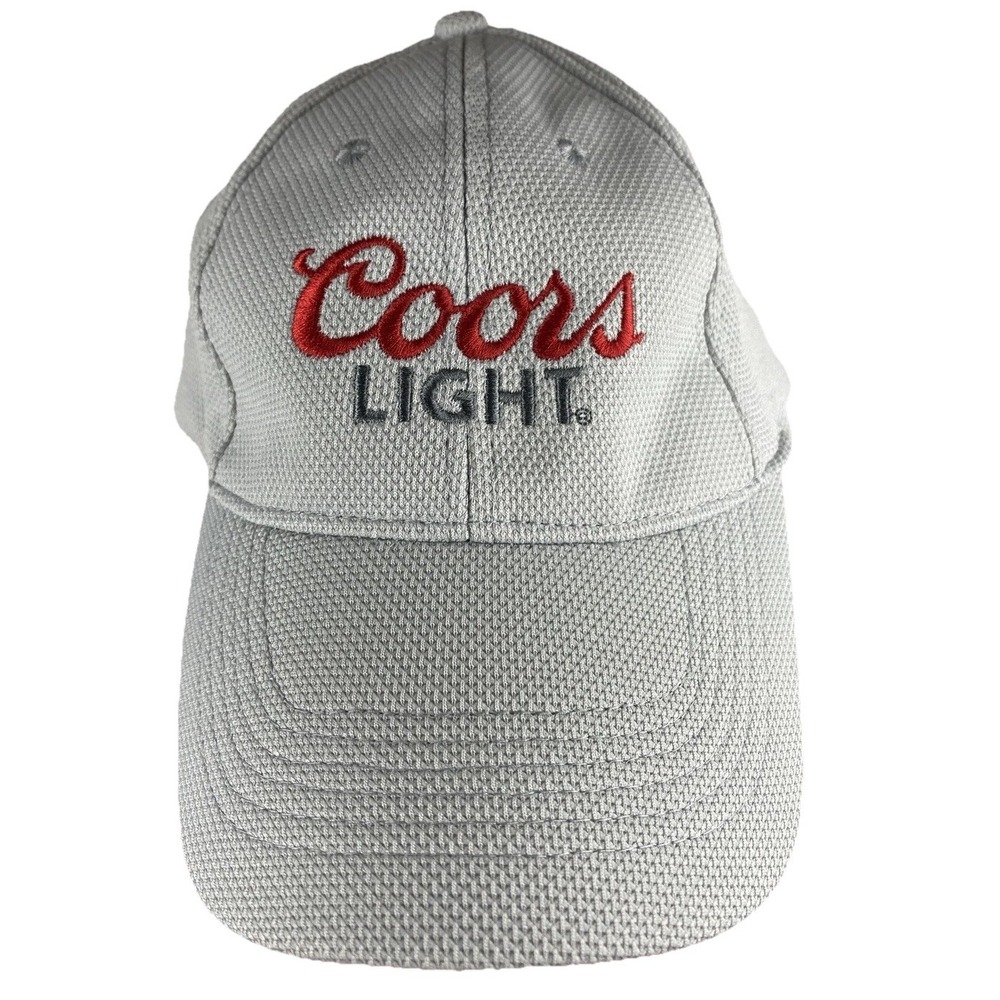 Coors Light Cap Hat One Size Fitted Embroidered Logo Golfer Racing Rodeo Fishing